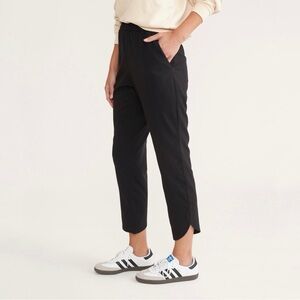 Marine Layer Allison Pant Pull On Ankle Black Easy Comfort Small